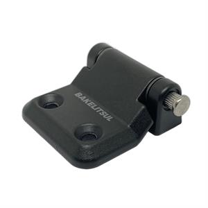 DOBRADIÇA METÁLICA 180° PRETA OU CROMADA 45MM 12858 