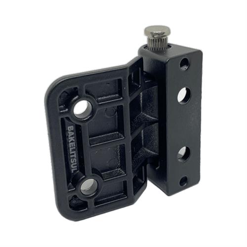 DOBRADIÇA METÁLICA 180° PRETA OU CROMADA 45MM 12858 