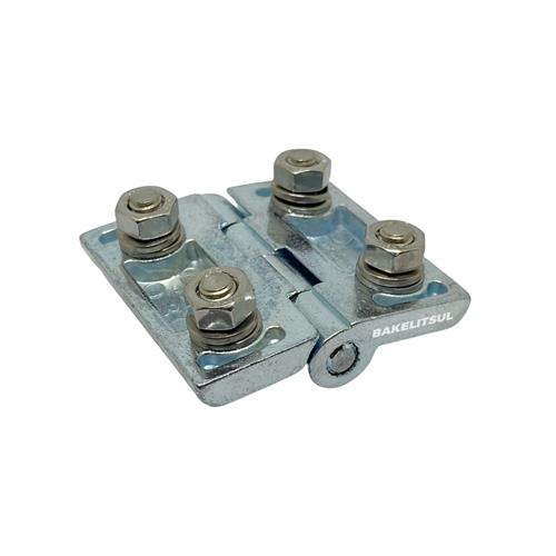 DOBRADIÇA METÁLICA INOX DB-D1 ZINCADA BRANCO 10278 