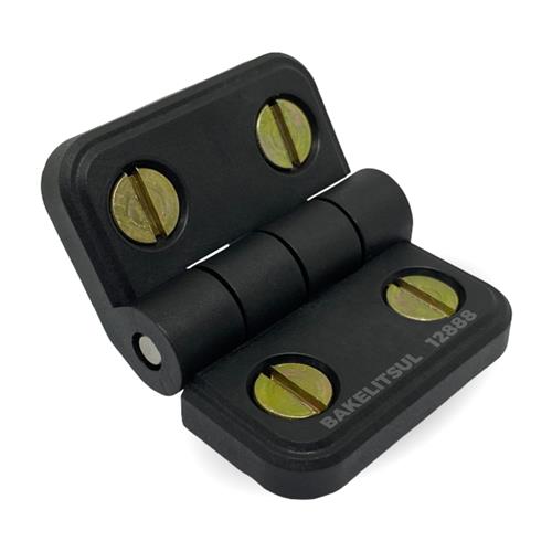 DOBRADIÇA PLÁSTICA PLANA COM PARAFUSOS A3B 12888 