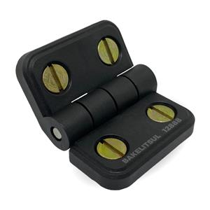 DOBRADIÇA PLÁSTICA PLANA COM PARAFUSOS A3B 12888 