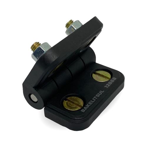 DOBRADIÇA PLÁSTICA PLANA COM PARAFUSOS A3B 12888 