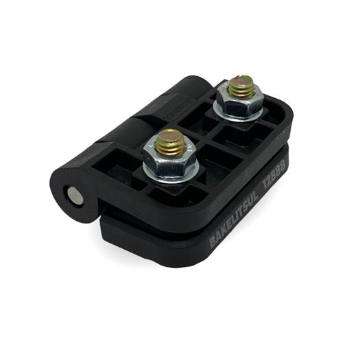 DOBRADIÇA PLÁSTICA PLANA COM PARAFUSOS A3B 12888 