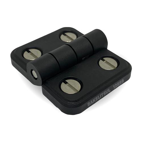 DOBRADIÇA PLÁSTICA PLANA COM PARAFUSOS A3B 12888 