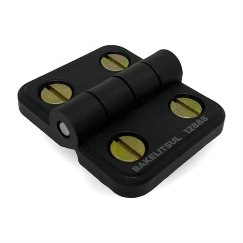 DOBRADIÇA PLÁSTICA PLANA COM PARAFUSOS A3B 12888 