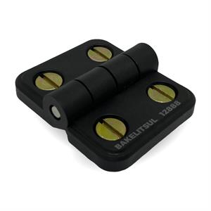 DOBRADIÇA PLÁSTICA PLANA COM PARAFUSOS A3B 12888 