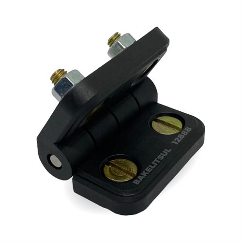 DOBRADIÇA PLÁSTICA PLANA COM PARAFUSOS A3B 12888 