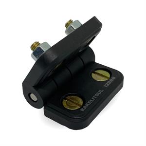 DOBRADIÇA PLÁSTICA PLANA COM PARAFUSOS A3B 12888 