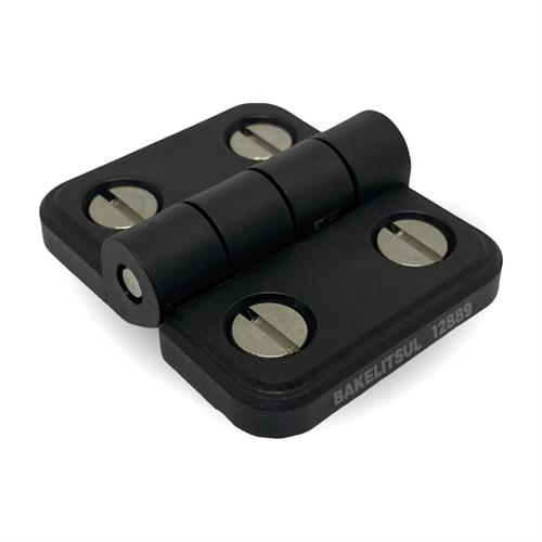 DOBRADIÇA PLÁSTICA PLANA COM PARAFUSOS A3B 12888 