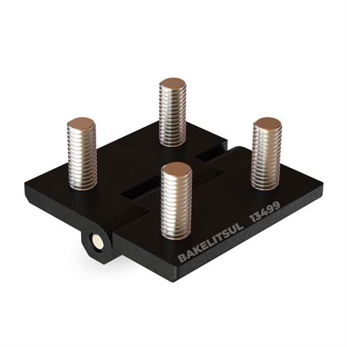 DOBRADIÇA METÁLICA 60X60 PINO INOX PARAFUSOS FIXOS 13499 