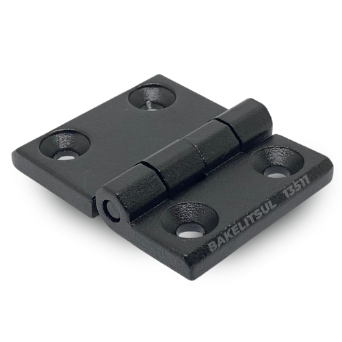 DOBRADIÇA METÁLICA 50X63 COM FUROS ESCAREADOS PINO INOX 13511 