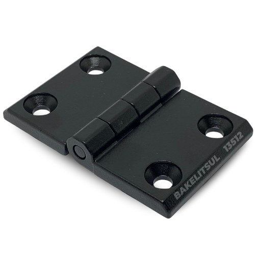 DOBRADIÇA METÁLICA 50X76 COM FUROS ESCAREADOS PINO INOX 13512 