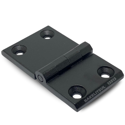 DOBRADIÇA METÁLICA 50X87,5 COM FUROS ESCAREADOS PINO INOX 13513 