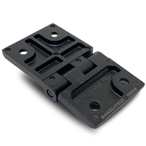 DOBRADIÇA METÁLICA 50X87,5 COM FUROS ESCAREADOS PINO INOX 13513 