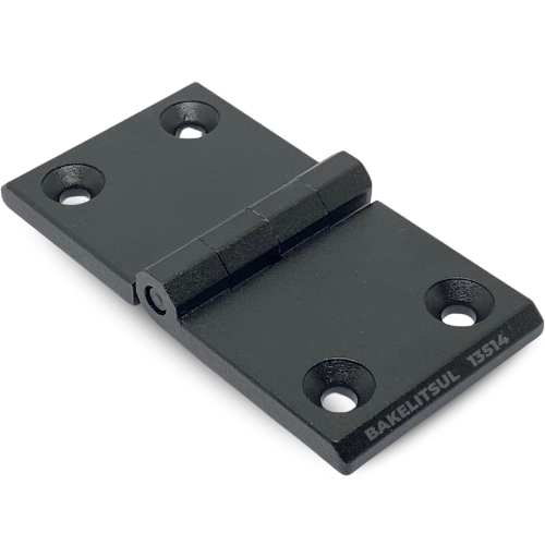 DOBRADIÇA METÁLICA 50X99 COM FUROS ESCAREADOS PINO INOX 13514 