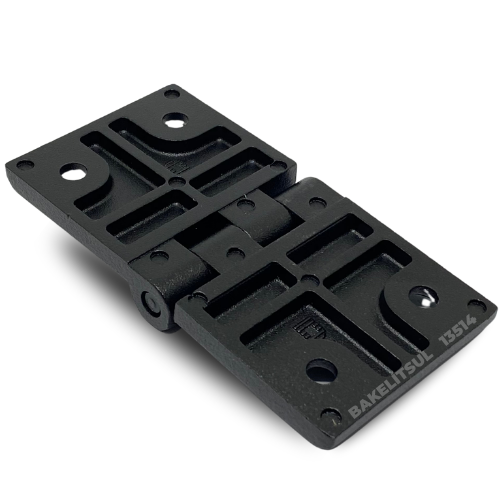 DOBRADIÇA METÁLICA 50X99 COM FUROS ESCAREADOS PINO INOX 13514 