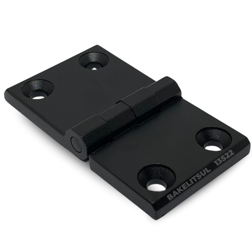 DOBRADIÇA METÁLICA 60X109 COM FUROS ESCAREADOS PINO INOX 13522 