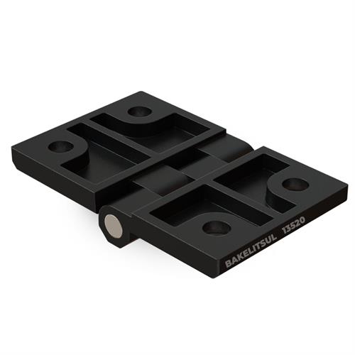 DOBRADIÇA METÁLICA 60X95 COM FUROS ESCAREADOS PINO INOX 13520 