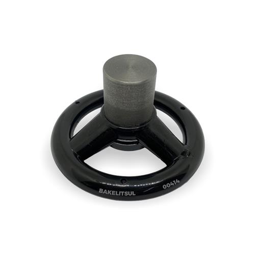 VOLANTE DE BAQUELITE COM FURAÇÃO PARA CABO GIRATÓRIO 00414 