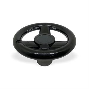 VOLANTE DE BAQUELITE COM FURAÇÃO PARA CABO GIRATÓRIO 00414 