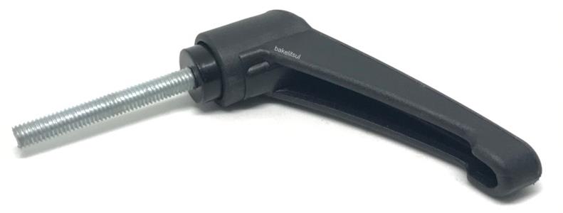 AJUSTADOR ALAVANCA TRAVA 80MM PLÁSTICA ROSCA EXTERNA-M6 09023