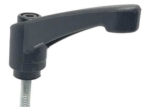 AJUSTADOR ALAVANCA TRAVA 80MM PLÁSTICA ROSCA EXTERNA-M6 09023
