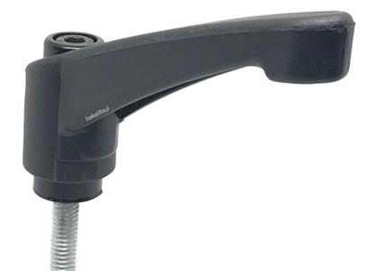 AJUSTADOR ALAVANCA TRAVA 80MM PLÁSTICA ROSCA EXTERNA-M6 09023