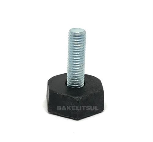 PÉ NIVELADOR ROSCA EXTERNA M10X14mm BASE 31 SEXTAVADA RÍGIDA 03210 