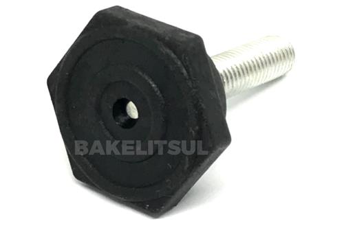 PÉ NIVELADOR ROSCA EXTERNA BASE 29 SEXTAVADA RÍGIDA  11103 F3 08260