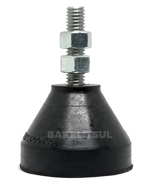 PÉ NIVELADOR ROSCA EXTERNA BASE BORRACHA 04572 