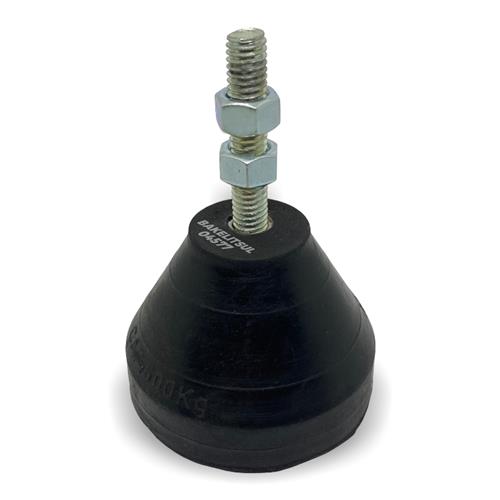 PÉ NIVELADOR ROSCA EXTERNA BASE BORRACHA 04572 