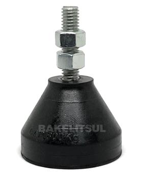 PÉ NIVELADOR ROSCA EXTERNA BASE BORRACHA 04572 