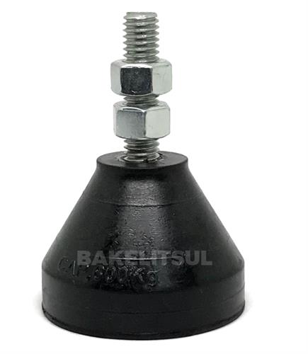 PÉ NIVELADOR ROSCA EXTERNA BASE BORRACHA 04572 