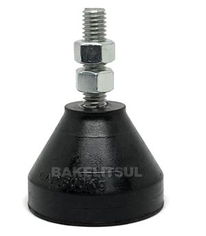 PÉ NIVELADOR ROSCA EXTERNA BASE BORRACHA 04572 