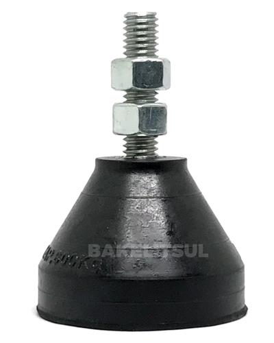 PÉ NIVELADOR ROSCA EXTERNA BASE BORRACHA 04572 