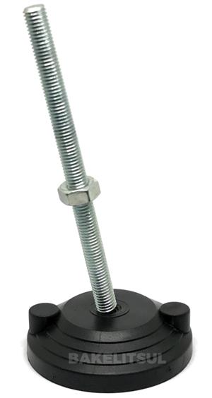 PÉ NIVELADOR ARTICULADO ANTI VIBRAÇÃO N2 BASE 80 M16 07257 F3 04810 