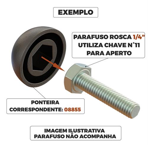 TAMPA PARA CABEÇA DE PARAFUSO SEXTAVADO 08855 F3 06571 