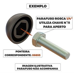 TAMPA PARA CABEÇA DE PARAFUSO SEXTAVADO 08855 F3 06571 