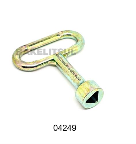 CHAVE METÁLICA PARA ABERTURA DE FECHO LINGUETA 04249 