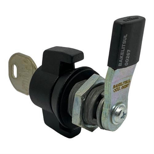 FECHO LINGUETA METÁLICO MANOPLA COM CHAVE FC-J9 01301 