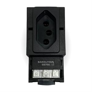 TOMADA AUXILIAR FIXAÇÃO TRILHO DIN 35 08755 