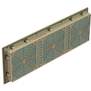 GRELHA DE VENTILAÇÃO OU EXAUSTÃO PARA 3 VENTILADORES VQ-120 11738 