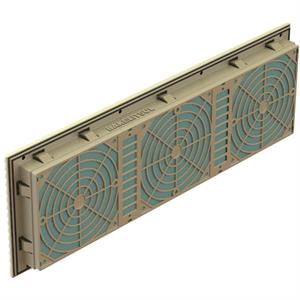 GRELHA DE VENTILAÇÃO OU EXAUSTÃO PARA 3 VENTILADORES VQ-120 11738 