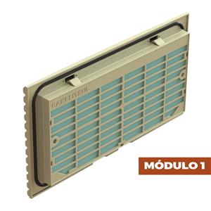 GRELHA DE VENTILAÇÃO OU EXAUSTÃO MODULAR 11741 