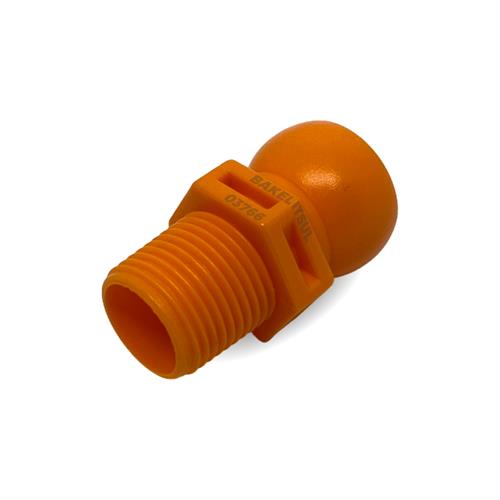 CONECTOR ROSCA EXTERNA PARA FLEXÍVEL PLÁSTICO LB-JP-CON 03714 