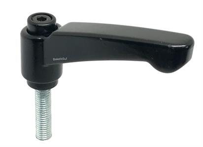 AJUSTADOR ALAVANCA TRAVA 80MM METÁLICA ROSCA EXTERNA-M6 09421 F3 06911 