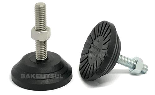 PÉ NIVELADOR ROSCA EXTERNA BASE 50 RÍGIDA 05806 F3 02655 