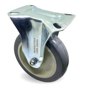 RODÍZIO FIXO PLACA LINHA LEVE 25 A 125KGF PV-FPLL 01726 