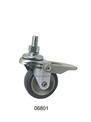 RODÍZIO GIRATÓRIO ROSCA LINHA LEVE TRAVA 25 A 125KGF PV-GRLLT 02524 