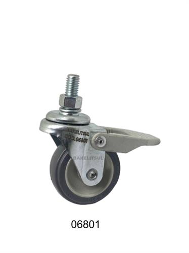 RODÍZIO GIRATÓRIO ROSCA LINHA LEVE TRAVA 25 A 125KGF PV-GRLLT 02524 